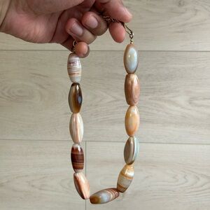 Banded Green Onyx Necklace